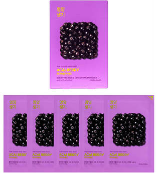 Holika Holika Pure Essence Mask Sheet (5 Masks) 155ml (Various Options) - Acai Berry