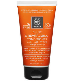 APIVITA Holistic Hair Care Shine & Revitalising Conditioner for All Hair Types - Orange & Honey 150 ml