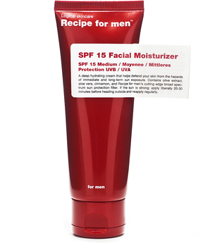 Recipe for Men - Facial Moisturiser Lichtschutzfaktor SF15 75 ml