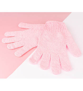 INVOGUE Brushworks - Exfoliating Gloves - Pink Peelinghandschuh 1.0 pieces