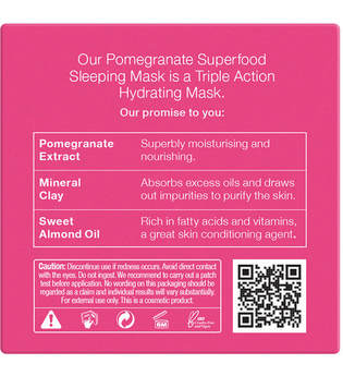 Dr Botanicals Granatapfel Superfood Regenerierende Feuchtigkeitsmaske 98% natürlich Maske 60.0 ml