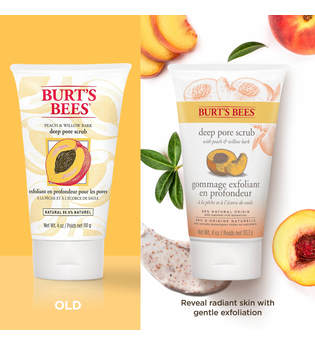 BURT'S BEES Burt's Bees, »Peach & Willobark Deep Pore Scrub«, Gesichtspeeling, 110 g, 110 g