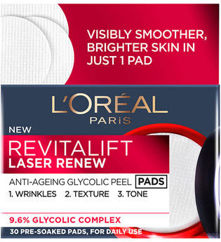L'Oréal Paris Revitalift Laser Renew Anti Ageing Glycolic Peel Pads x 25