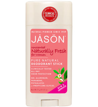 JASON Unscented Naturally Fresh Pure Natural Deodorant Stick for Women 75g