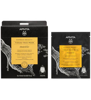 APIVITA Express Beauty Tissue Face Mask Mastic Firming and Lifting Effect with Mastic 15ml