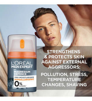 L'Oréal Paris Men Expert Sensitive Skin Moisturiser 24Hour Daily Mens Moisturiser 50ml