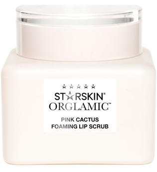 STARSKIN Orglamic Pink Cactus Foaming Lip Scrub Exfoliate and Smooth 0.51 fl. oz
