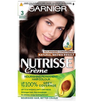 Garnier Nutrisse Permanentes Haarfärbemittel (Verschiedene Farbtöne) - 3 Darkest Brown