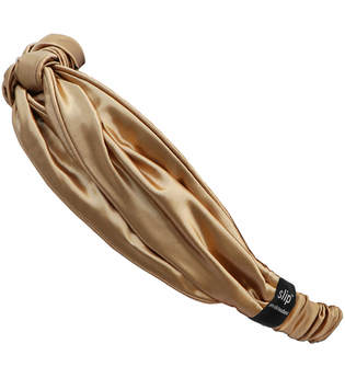 Slip Silk Knot Headband - Gold