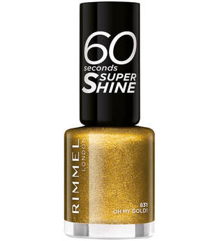 Rimmel 60 Seconds Glitter Nail Polish 8ml Oh My Gold
