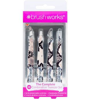 INVOGUE Brushworks - HD 4 Piece Combination Tweezer Set - Snake Augenpflege 1.0 pieces