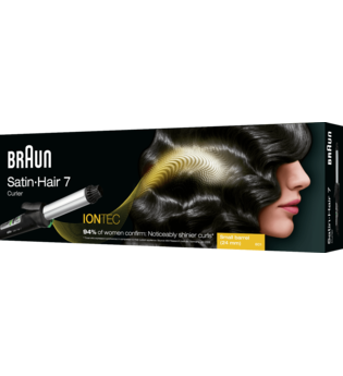 Braun Elektrische Lockenbürste Satin Hair 7 Curler EC 1 in Schwarz und Silber Lockenstyler 1.0 pieces