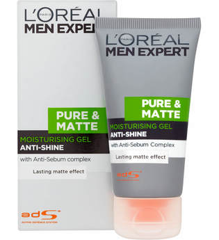 L'Oréal Men Expert Pure and Matte Anti-Shine Gel Moisturiser for Oily Skin 50ml 2 Pack Exclusive