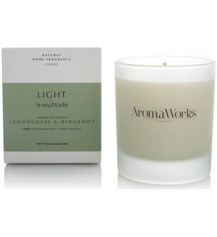 AromaWorks Light Range Candle - Lemongrass and Bergamot 30 cl