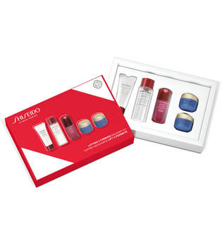 Shiseido Lifting & Firming Discovery Gesichtspflege-Set 15 ml Cleansing Foam + 30 ml Treatment Softener + 10 ml Concentrate + 15 ml Uplifting & Firming Creme + 15 ml Overnight cream