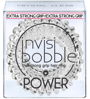 invisibobble - Haargummi - 3 Stk. - Power - The Strong Grip Hair Ring - Crystal Clear
