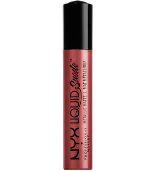 NYX Professional Makeup Liquid Suede Matte Metallic Lipstick (verschiedene Farbtöne) - Bella