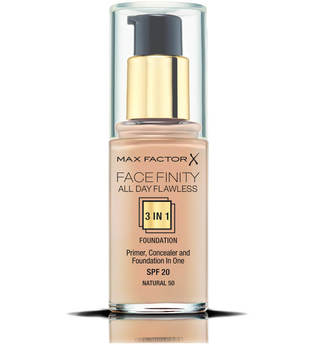Max Factor Facefinity All Day Flawless 3 in 1 Foundation 50 Natural 30 ml Flüssige Foundation