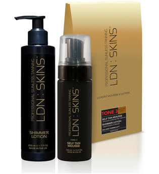 LDN : SKINS Luxury Mousse & Lotion Gift Set - Tone 3 Medium/Dark
