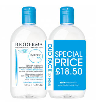 Bioderma Hydrabio Cleansing Micellar Water Dehydrated Skin Duo Pack 500ml