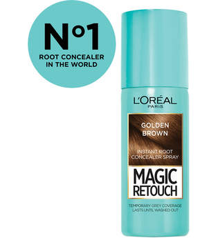 L’Oréal Paris Magic Retouch Temporary Instant Root Concealer Spray 75ml (Various Colours) - Golden Brown