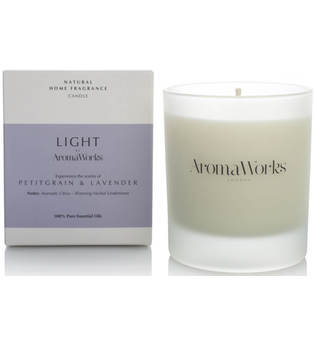 AromaWorks London Light Range Petitgrain & Lavender Candle 300g