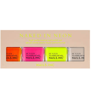 nails inc. Naked in Neon Top Coat Quad 4 x 14ml