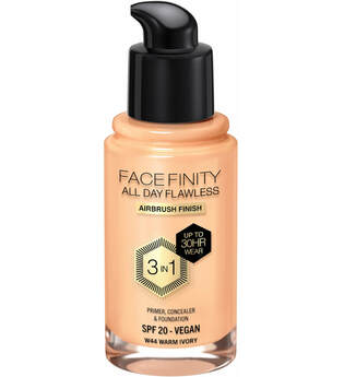 Max Factor Facefinity All Day Flawless 3 in 1 Vegan Foundation 30ml (Various Shades) - W44 - WARM IVORY