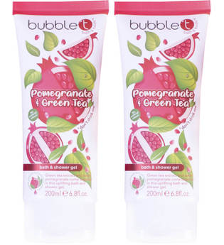 Bubble T Soapscription 2 x Pomegranate & Green Tea Shower Gel 200ml