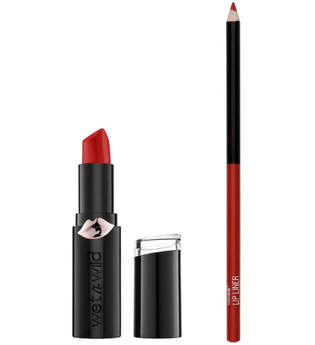 wet n wild Mega Last Matte Lipstick and Color Icon Lip Liner Duo (Various Shades) - Red Velvet