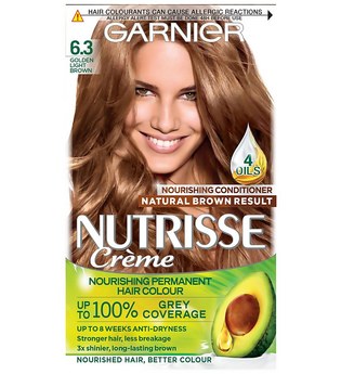 Garnier Nutrisse Permanentes Haarfärbemittel (Verschiedene Farbtöne) - 6.3 Golden Light Brown