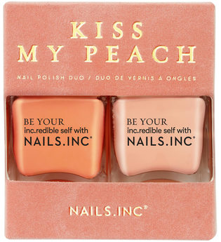 nails inc. Kiss my Peach Nail Varnish Duo 2 x 14ml