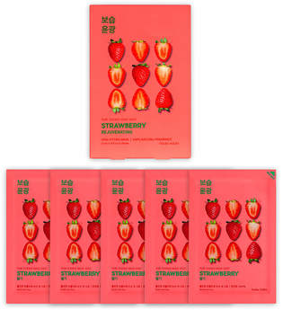 Holika Holika Pure Essence Mask Sheet (5 Masks) 155ml (Various Options) - Strawberry