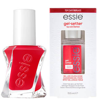 essie Gel Nail Polish at Home Red Gel Polish Manicure Bundle