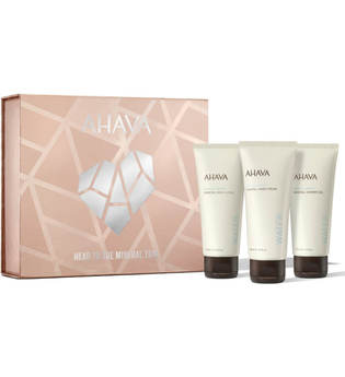 AHAVA Produkte Mineral Body Lotion 100 ml + Mineral Hand Cream 100 ml + Mineral Shower Gel 100 ml 1 Stk. Pflegeset 1.0 st