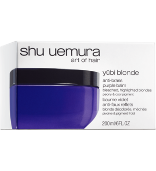 Shu Uemura Art of Hair Yubi Blonde Anti-Brass Purple Balm for Bleached, Highlighted Blonde Hair 200ml