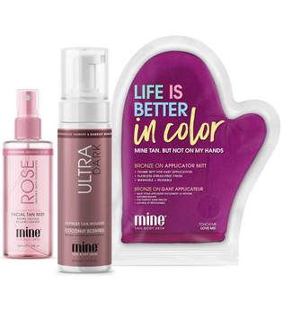 MineTan Get Glowing Face and Body Tanning Trio