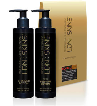LDN : SKINS Luxury Tan & Lotion Gift Set - Tone 2 Medium