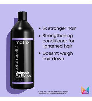 Matrix Total Results Unbreak My Blonde Shampoo and Conditioner 1000ml Duo for Chemically Over-Processed Hair