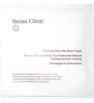 Swiss Clinic Purifying Pink Clay Sheet Mask Tuchmaske  1 Stk
