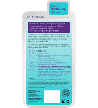 Skin Republic Hyaluronic Acid + Collagen Face Sheet Mask 25 ml