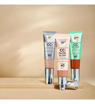 IT Cosmetics CC+ and Nude Glow Lightweight Foundation and Glow Serum with SPF40 32ml (Various Shades) - Medium Tan
