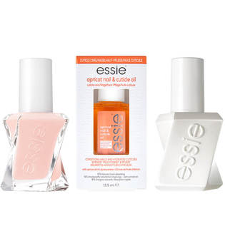 essie Gel Nude Nail Polish and Apricot Cuticle Oil Care Bundle