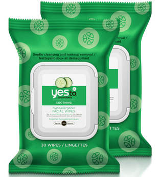 yes to Cucumber Soothing Hypoallergenic Facial Wipes - 30 Count (2 Pack)