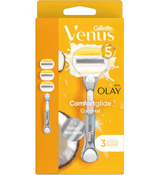 Venus ComfortGlide Coconut mit Olay Platinum-Griff - Handle + 3 Blades