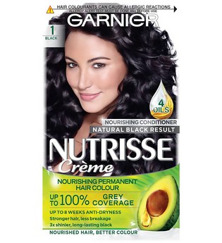 Garnier Nutrisse Permanentes Haarfärbemittel (Verschiedene Farbtöne) - 1 Black