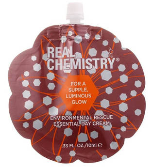 Real Chemistry Environmental Rescue Essential Day Cream 10ml with Flower Shaped Eco-Pouch
