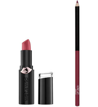 wet n wild Mega Last Matte Lipstick and Color Icon Lip Liner Duo (Various Shades) - Wine Room