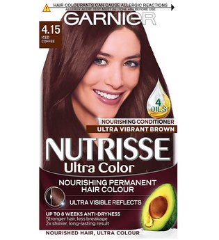 Garnier Nutrisse Permanentes Haarfärbemittel (Verschiedene Farbtöne) - 4.15 Ultra Iced Coffee Brown