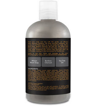 Shea Moisture African Black Soap Bamboo Charcoal Shampoo 384ml - Exclusive